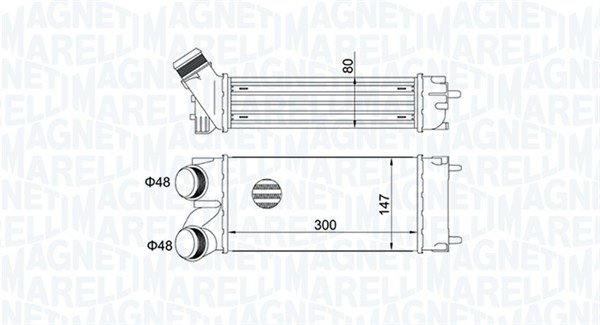 Interkoeler Magneti Marelli 351319204670