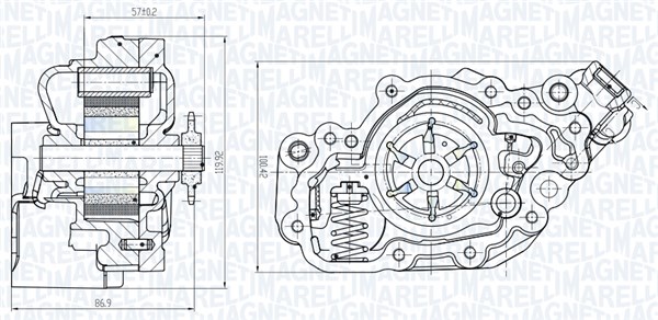 Oliepomp Magneti Marelli 351516000082