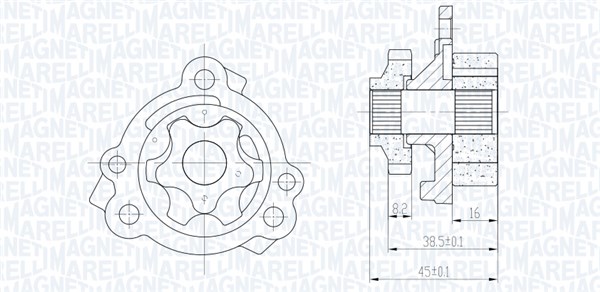 Oliepomp Magneti Marelli 351516000111