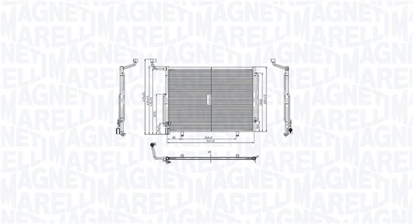 Airco condensor Magneti Marelli 350203103700