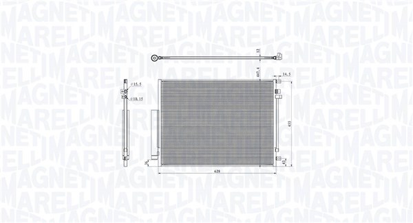 Airco condensor Magneti Marelli 350203104400