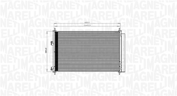 Airco condensor Magneti Marelli 350203742000