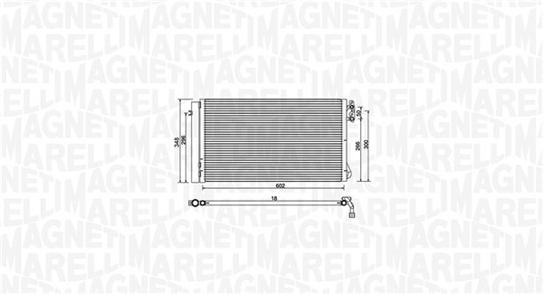 Airco condensor Magneti Marelli 350203752000