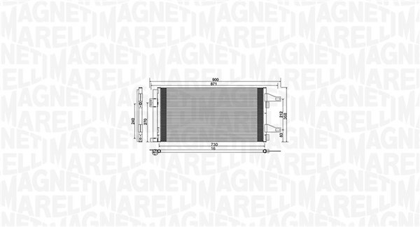 Airco condensor Magneti Marelli 350203761000