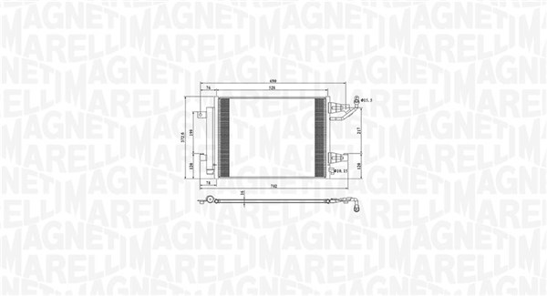 Airco condensor Magneti Marelli 350203792000