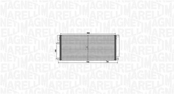 Airco condensor Magneti Marelli 350203806000