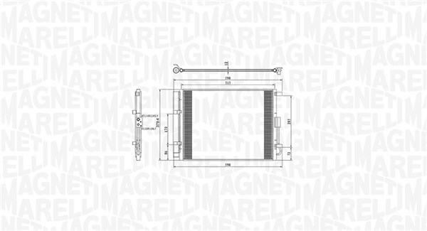 Airco condensor Magneti Marelli 350203809000
