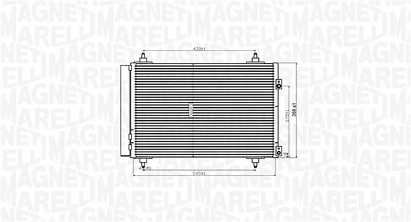 Airco condensor Magneti Marelli 350203820000