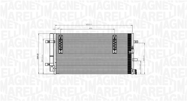 Airco condensor Magneti Marelli 350203827000