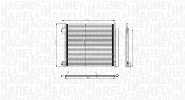 Airco condensor Magneti Marelli 350203832000