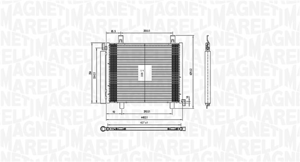 Airco condensor Magneti Marelli 350203836000