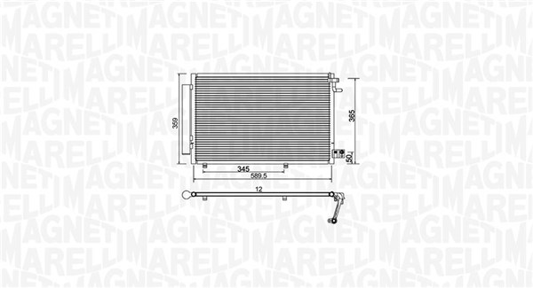 Airco condensor Magneti Marelli 350203930000