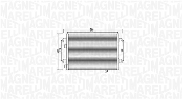 Airco condensor Magneti Marelli 350203931000