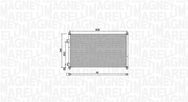 Airco condensor Magneti Marelli 350203933000