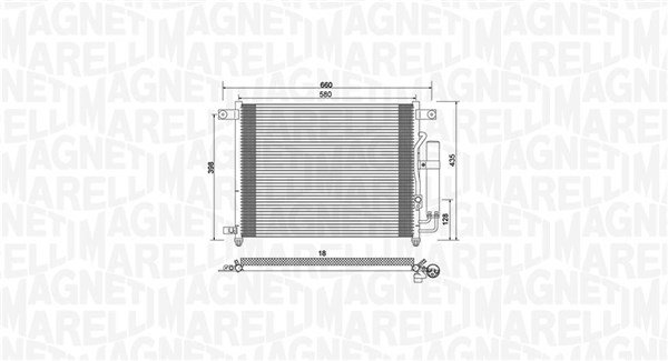 Airco condensor Magneti Marelli 350203943000