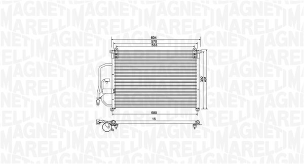 Airco condensor Magneti Marelli 350203960000