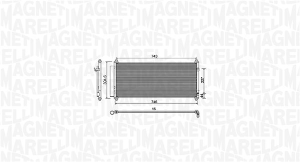 Airco condensor Magneti Marelli 350203973000