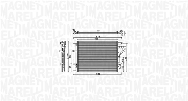 Airco condensor Magneti Marelli 350203981000