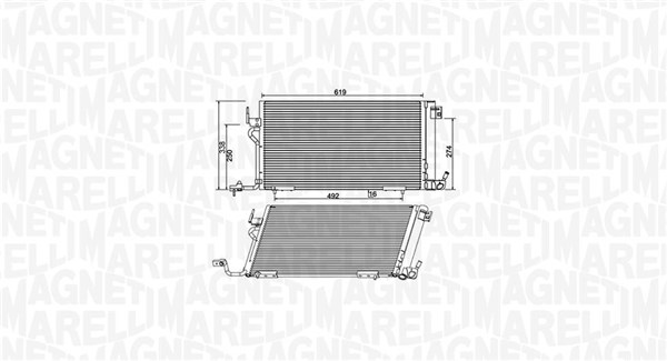 Airco condensor Magneti Marelli 350203994000