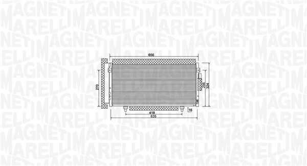 Airco condensor Magneti Marelli 350203998000