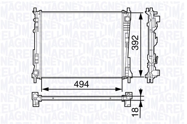 Radiateur Magneti Marelli 350213132100
