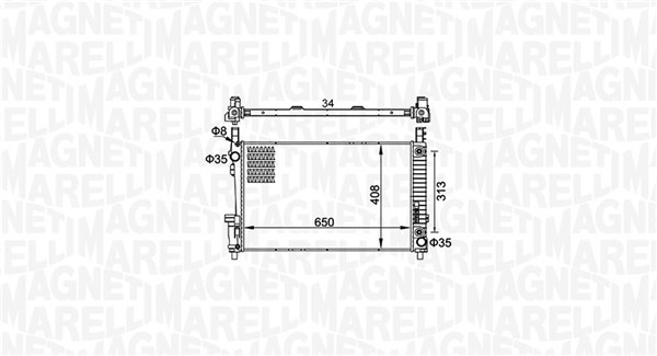 Radiateur Magneti Marelli 350213151700