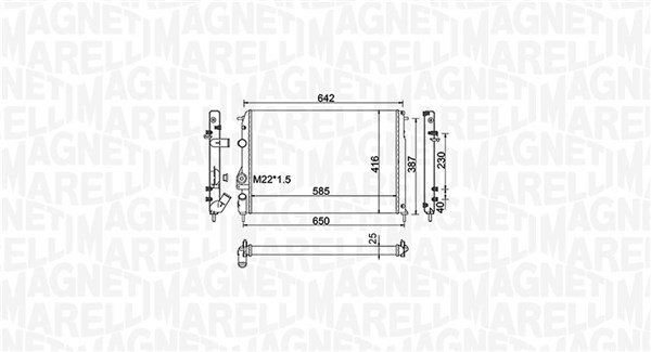 Radiateur Magneti Marelli 350213159100