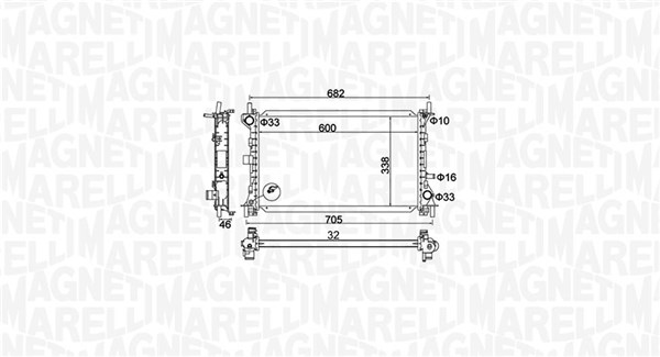 Radiateur Magneti Marelli 350213159900