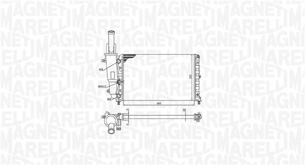 Radiateur Magneti Marelli 350213171200