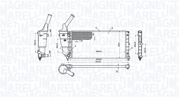 Radiateur Magneti Marelli 350213177000