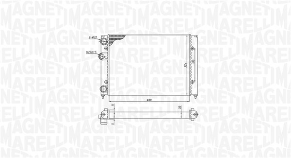 Radiateur Magneti Marelli 350213187700