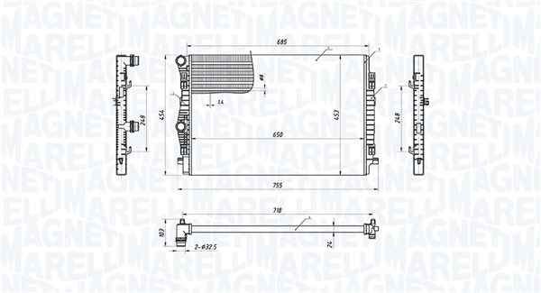 Radiateur Magneti Marelli 350213220900