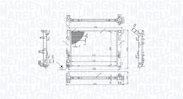 Radiateur Magneti Marelli 350213022100