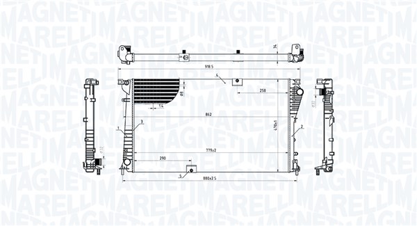 Radiateur Magneti Marelli 350213221100