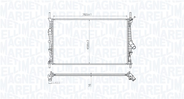 Radiateur Magneti Marelli 350213222100