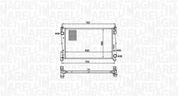 Radiateur Magneti Marelli 350213385000