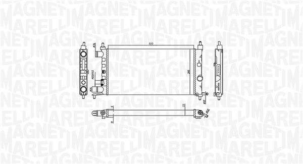 Radiateur Magneti Marelli 350213776000