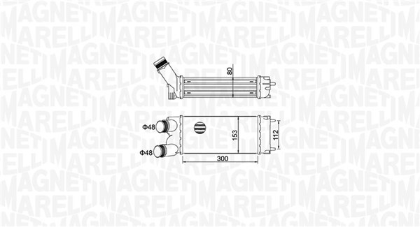 Interkoeler Magneti Marelli 351319204700