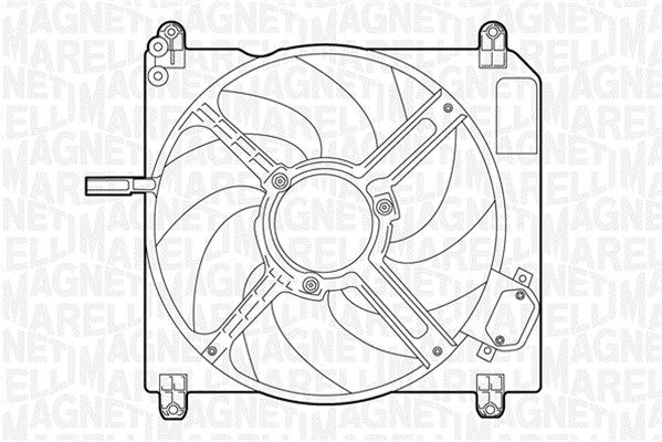 Ventilatorwiel-motorkoeling Magneti Marelli 069422007010