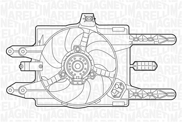 Ventilatorwiel-motorkoeling Magneti Marelli 069422018010
