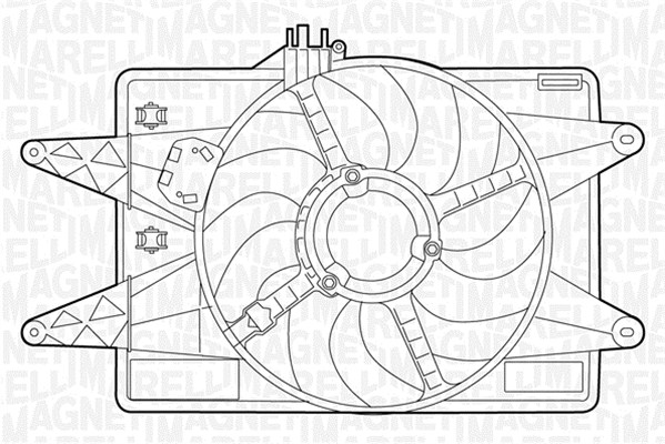 Ventilatorwiel-motorkoeling Magneti Marelli 069422026010
