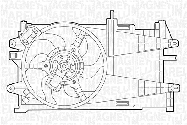 Ventilatorwiel-motorkoeling Magneti Marelli 069422038010