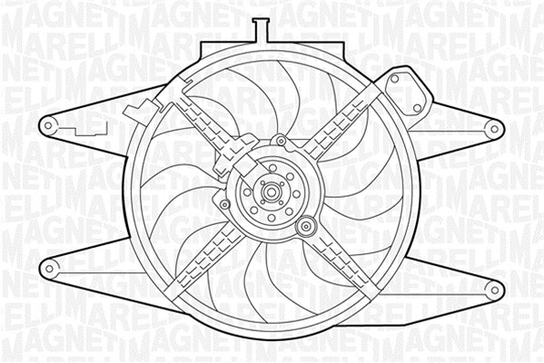 Ventilatorwiel-motorkoeling Magneti Marelli 069422041010