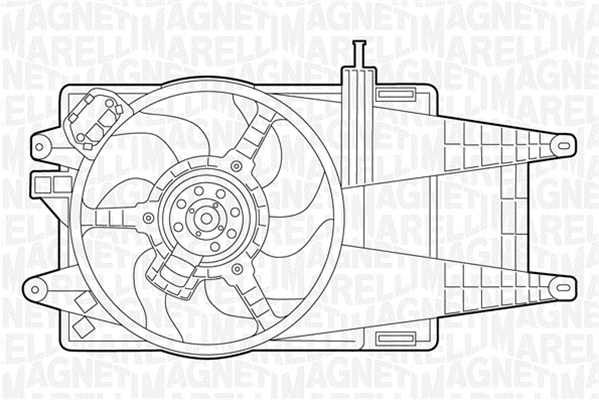 Ventilatorwiel-motorkoeling Magneti Marelli 069422045010