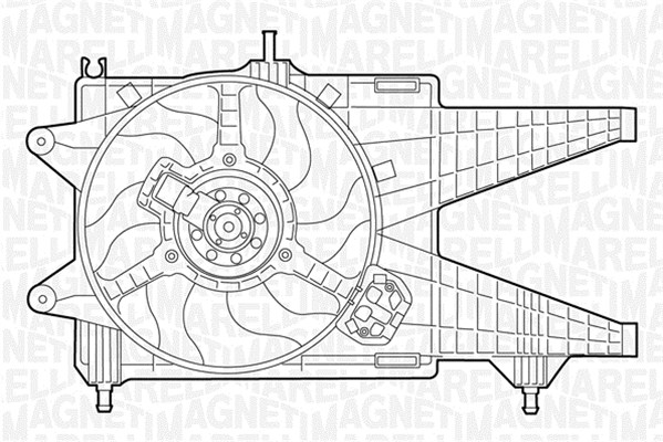Ventilatorwiel-motorkoeling Magneti Marelli 069422047010