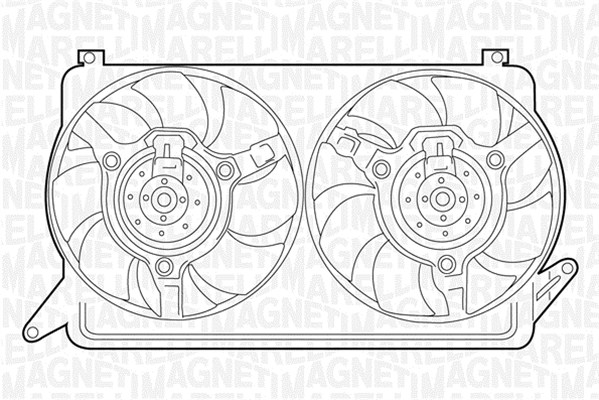 Ventilatorwiel-motorkoeling Magneti Marelli 069422244010