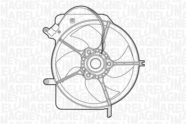 Ventilatorwiel-motorkoeling Magneti Marelli 069422322010