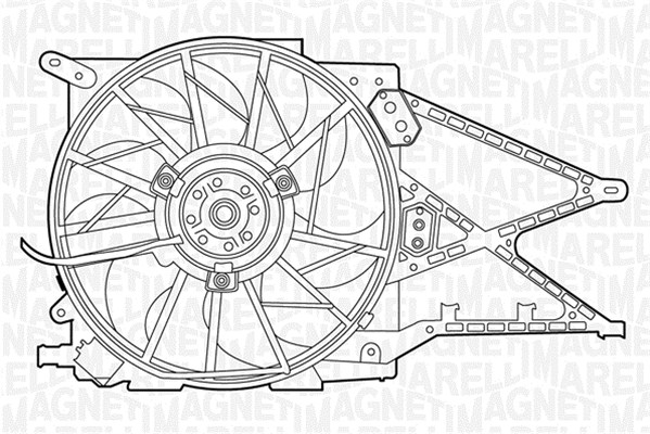 Ventilatorwiel-motorkoeling Magneti Marelli 069422330010