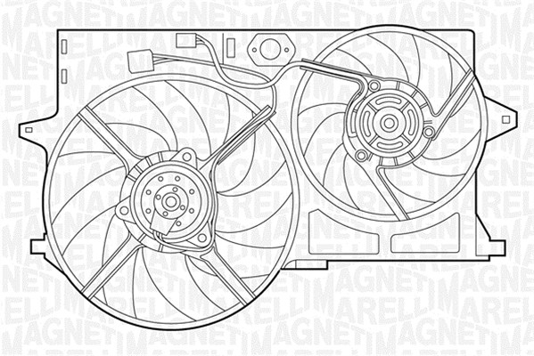 Ventilatorwiel-motorkoeling Magneti Marelli 069422390010