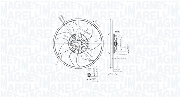 Koelventilatorwiel Magneti Marelli 069422897010